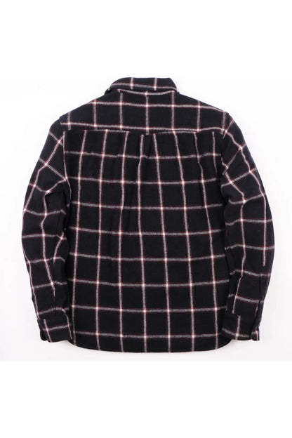 Kamas Wool Plaid Shirt - Navy - DUNE + SALT