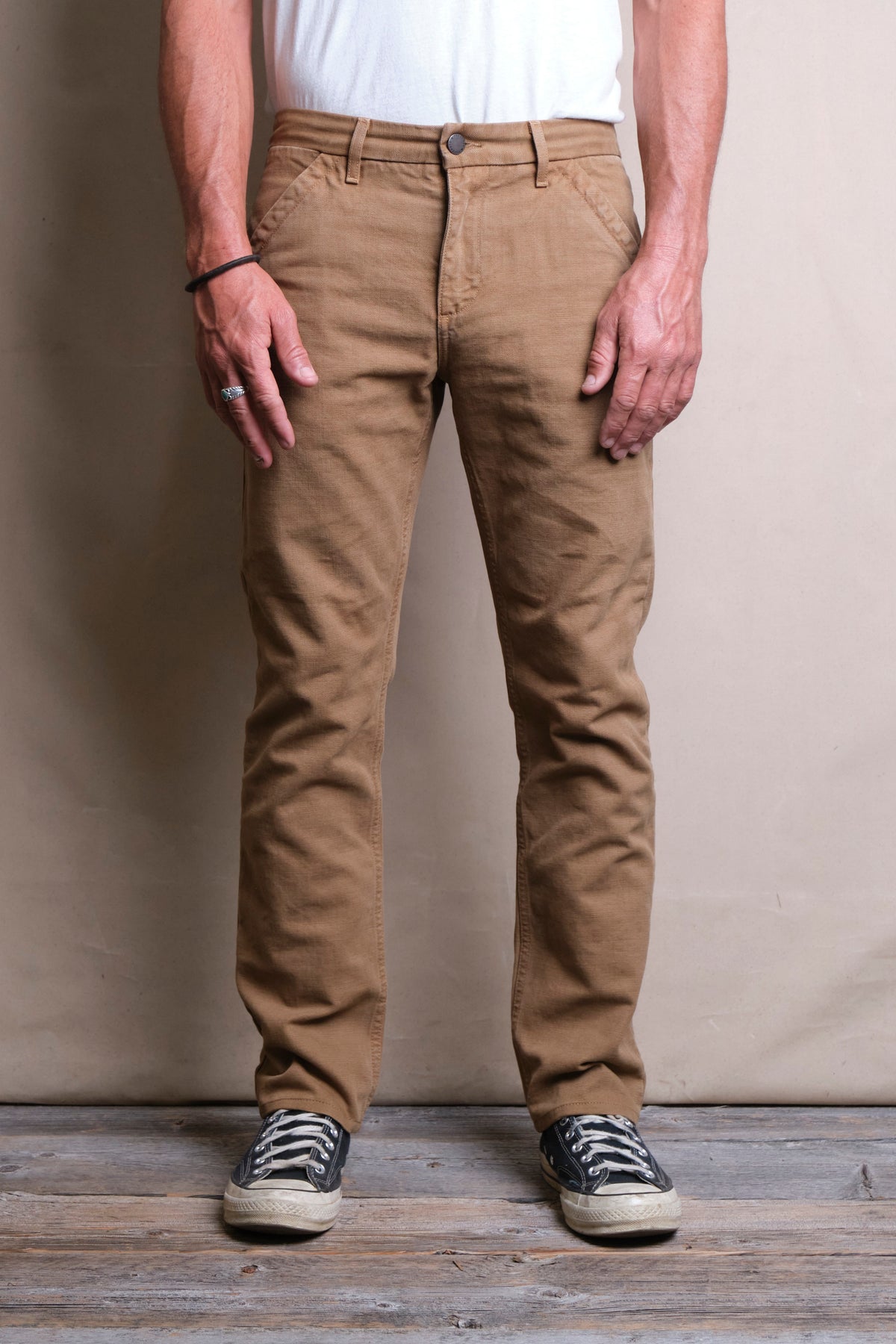 14 Ounce Slub Worker's Chino - Tan - DUNE + SALT