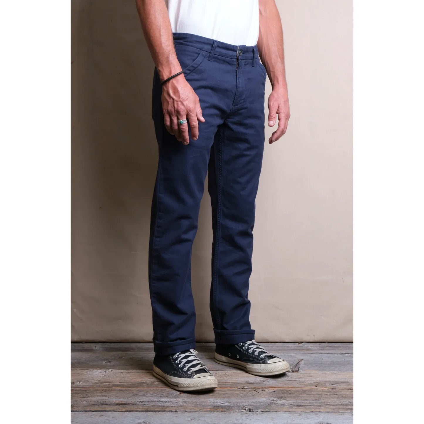 10 Oz Slim Fit Worker's Chino - Navy - DUNE + SALT