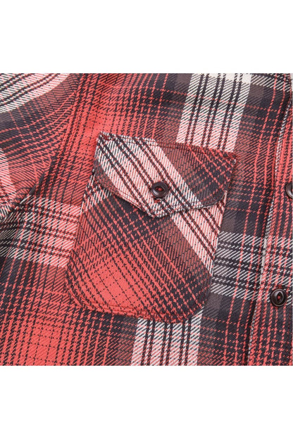 Wells Plaid Shirt - Ibis Red - DUNE + SALT