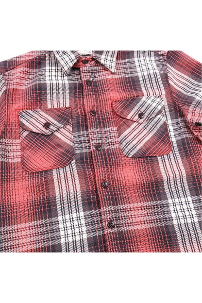 Wells Plaid Shirt - Ibis Red - DUNE + SALT