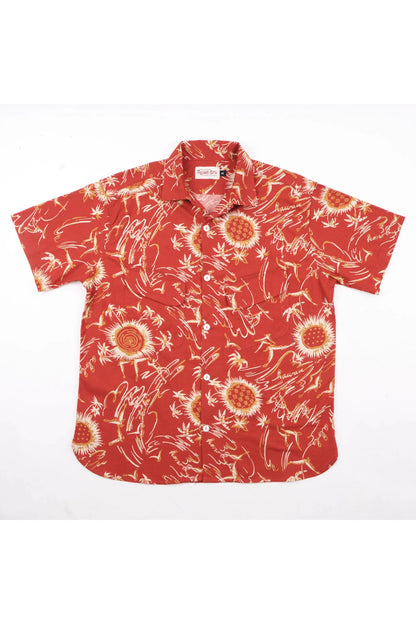 Dean Double Pocket SS Shirt - Aloha Red - DUNE + SALT