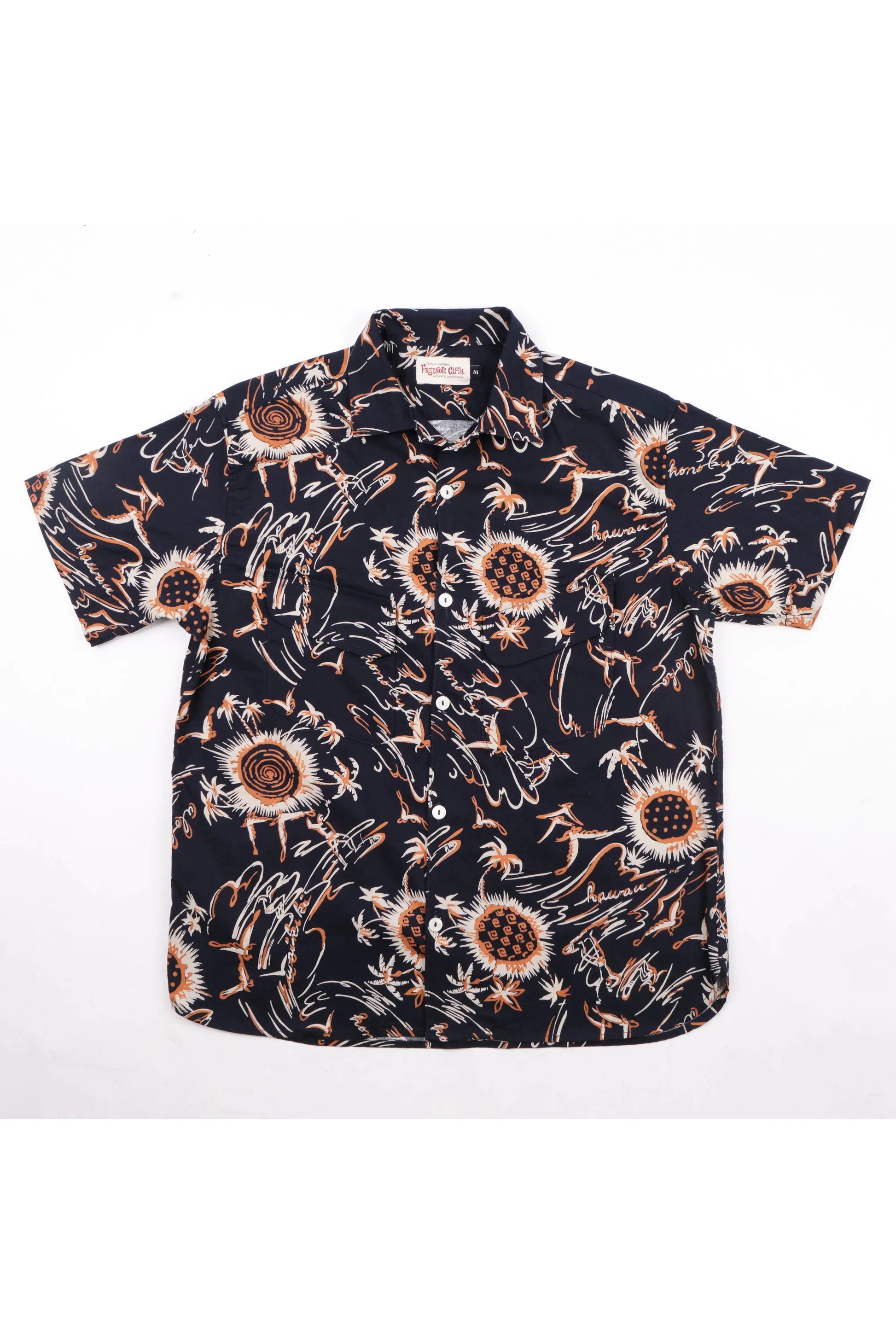 Dean Double Pocket SS Shirt - Aloha Navy - DUNE + SALT
