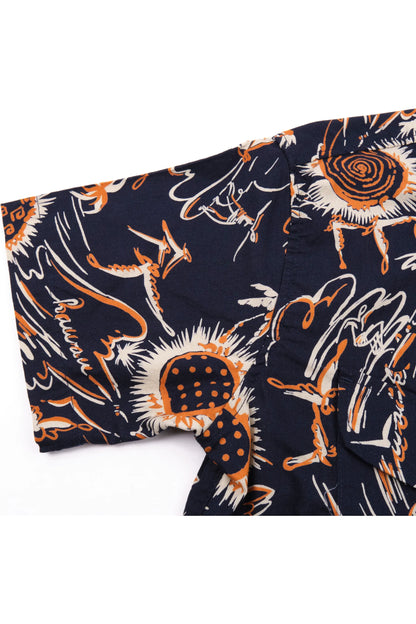 Dean Double Pocket SS Shirt - Aloha Navy - DUNE + SALT