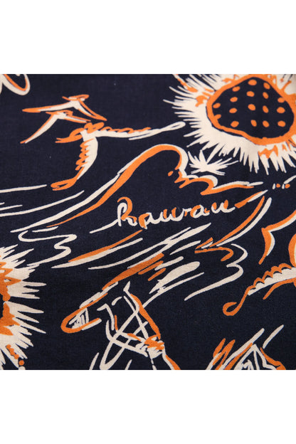 Dean Double Pocket SS Shirt - Aloha Navy - DUNE + SALT