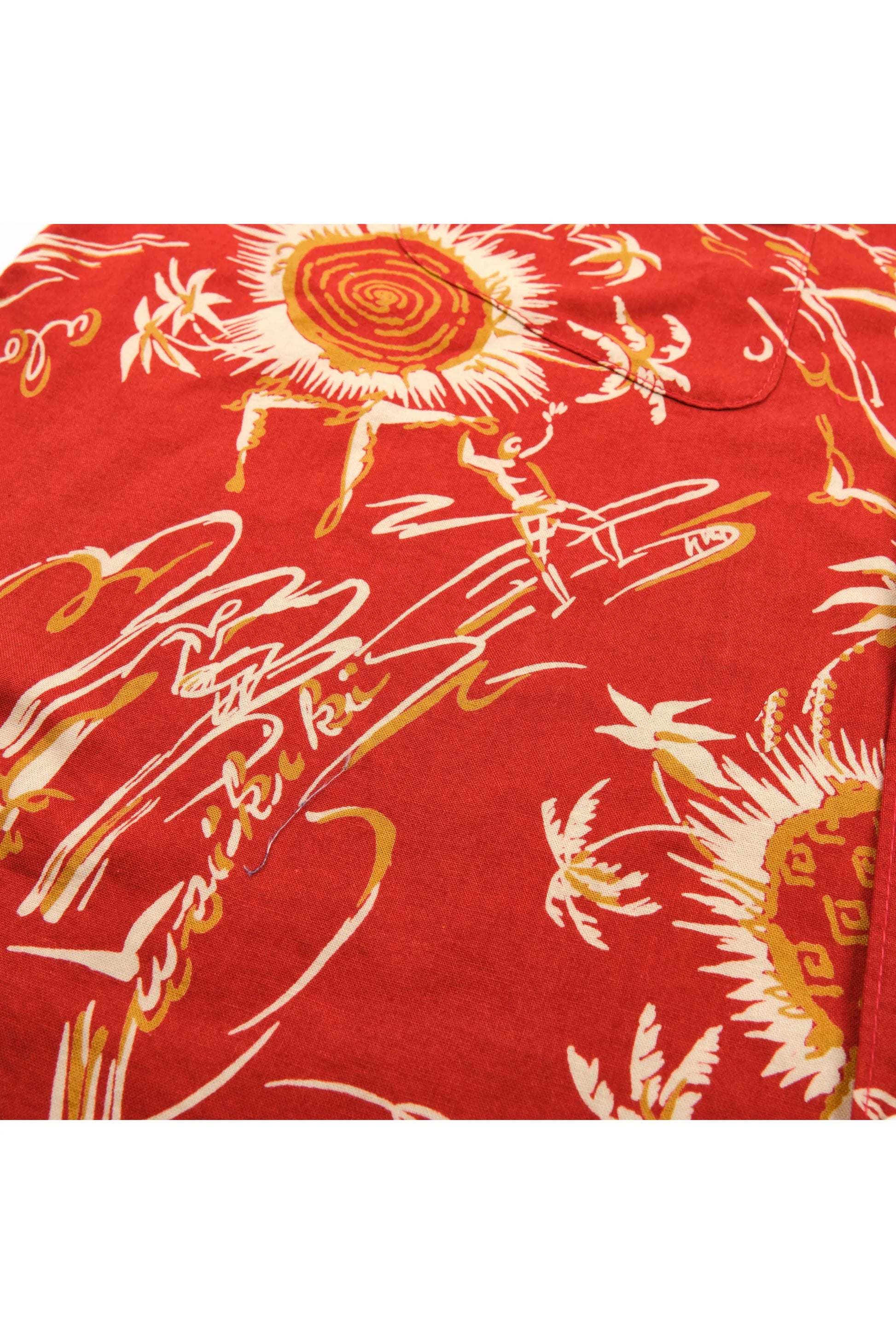 Dean Double Pocket SS Shirt - Aloha Red - DUNE + SALT