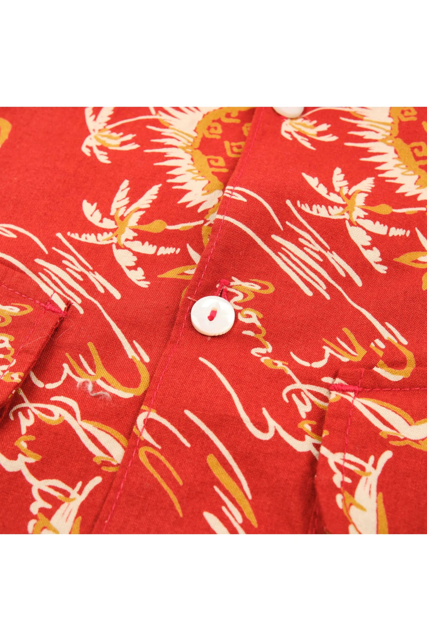 Dean Double Pocket SS Shirt - Aloha Red - DUNE + SALT