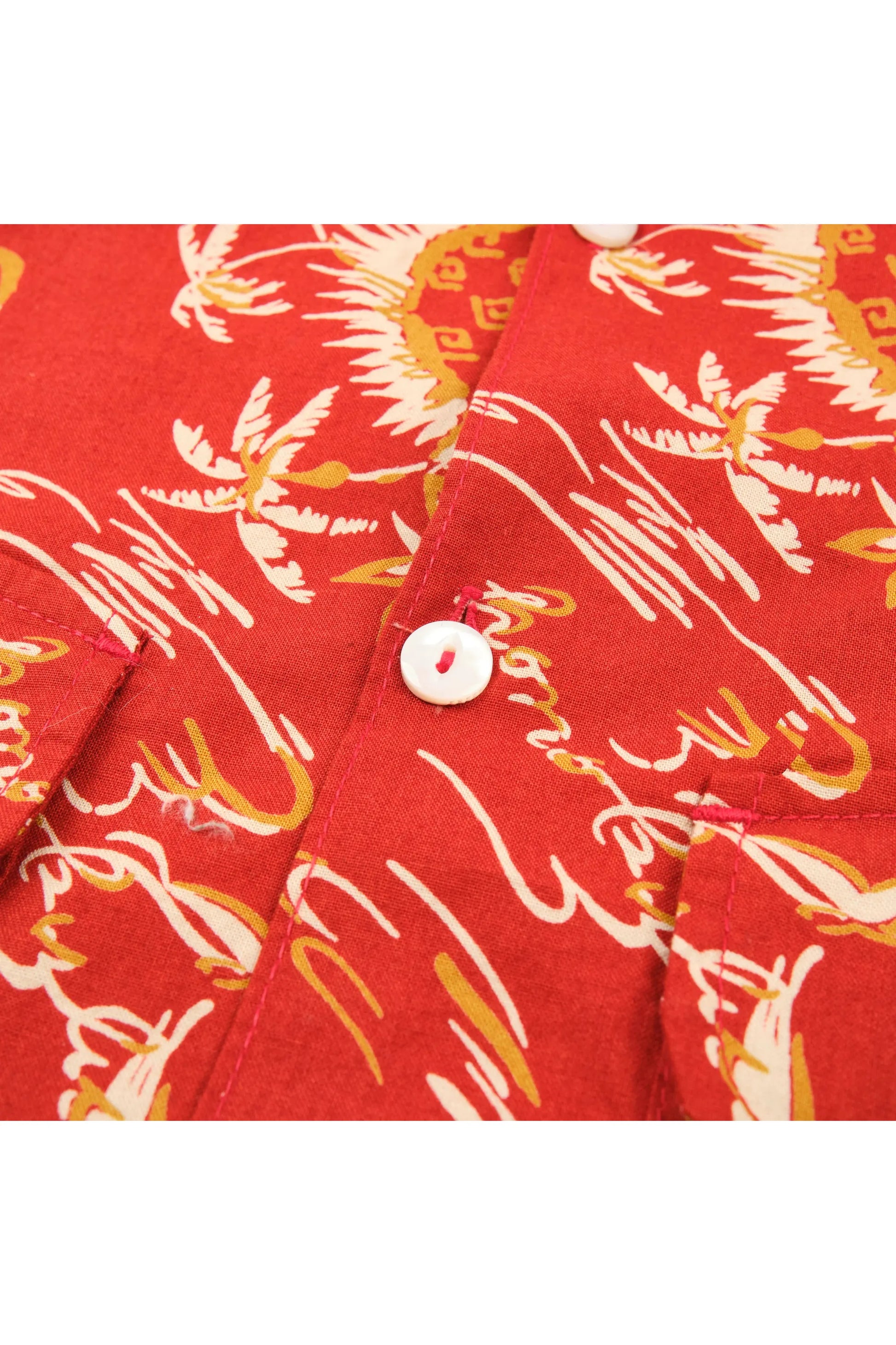 Dean Double Pocket SS Shirt - Aloha Red - DUNE + SALT