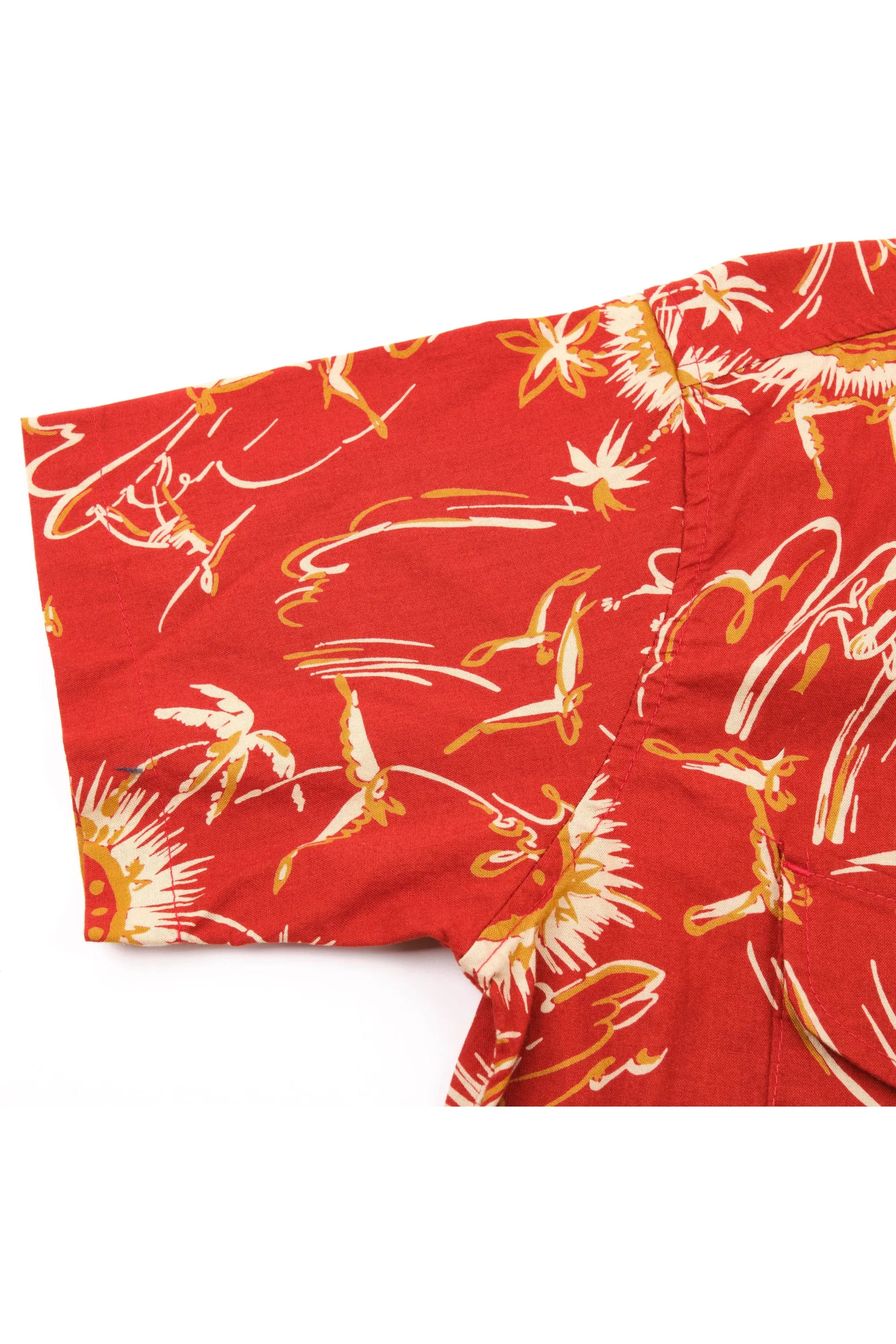 Dean Double Pocket SS Shirt - Aloha Red - DUNE + SALT