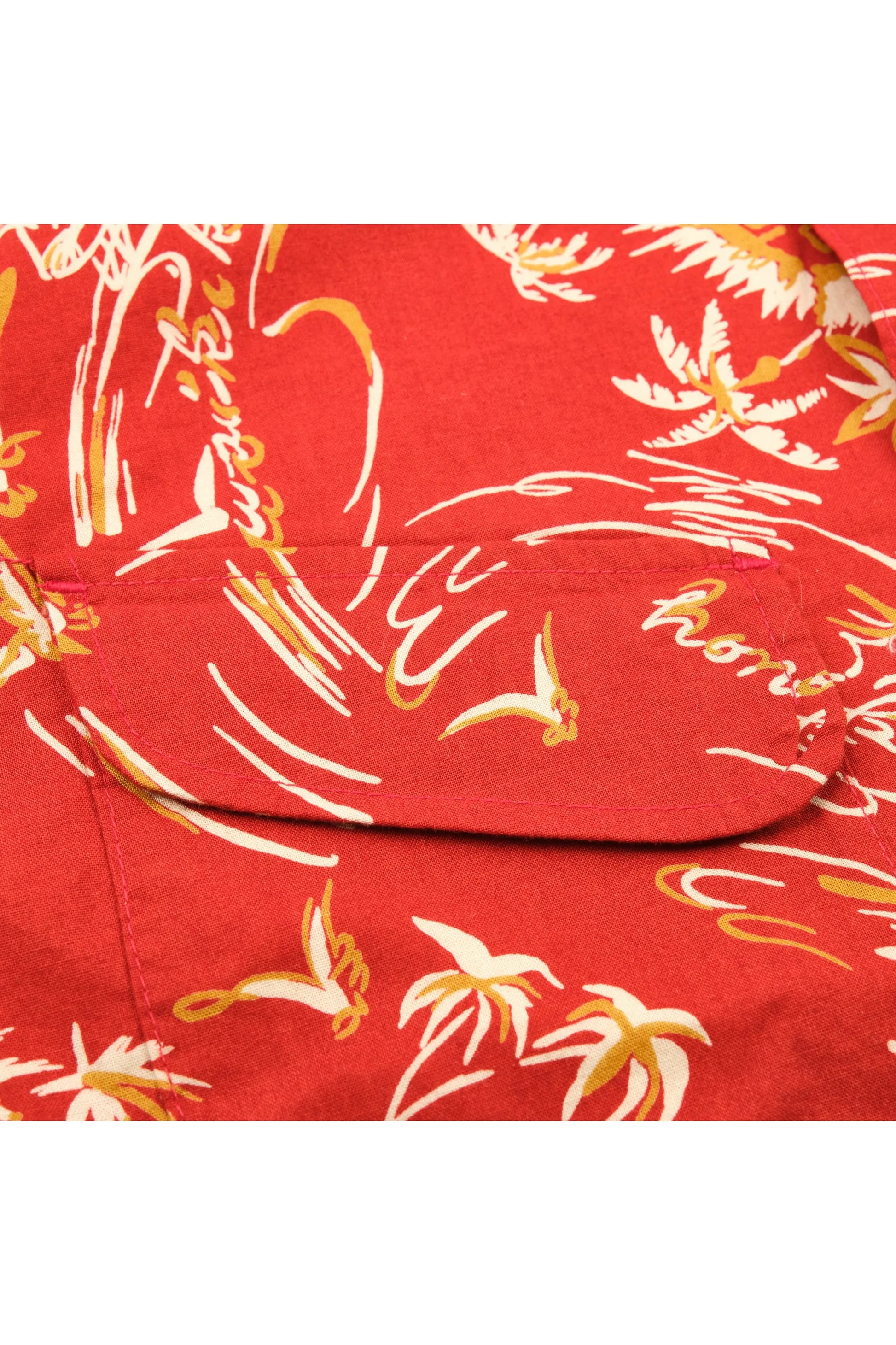 Dean Double Pocket SS Shirt - Aloha Red - DUNE + SALT