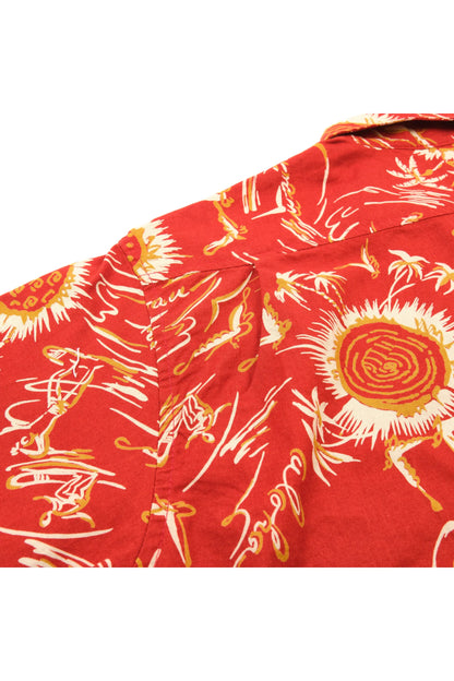 Dean Double Pocket SS Shirt - Aloha Red - DUNE + SALT