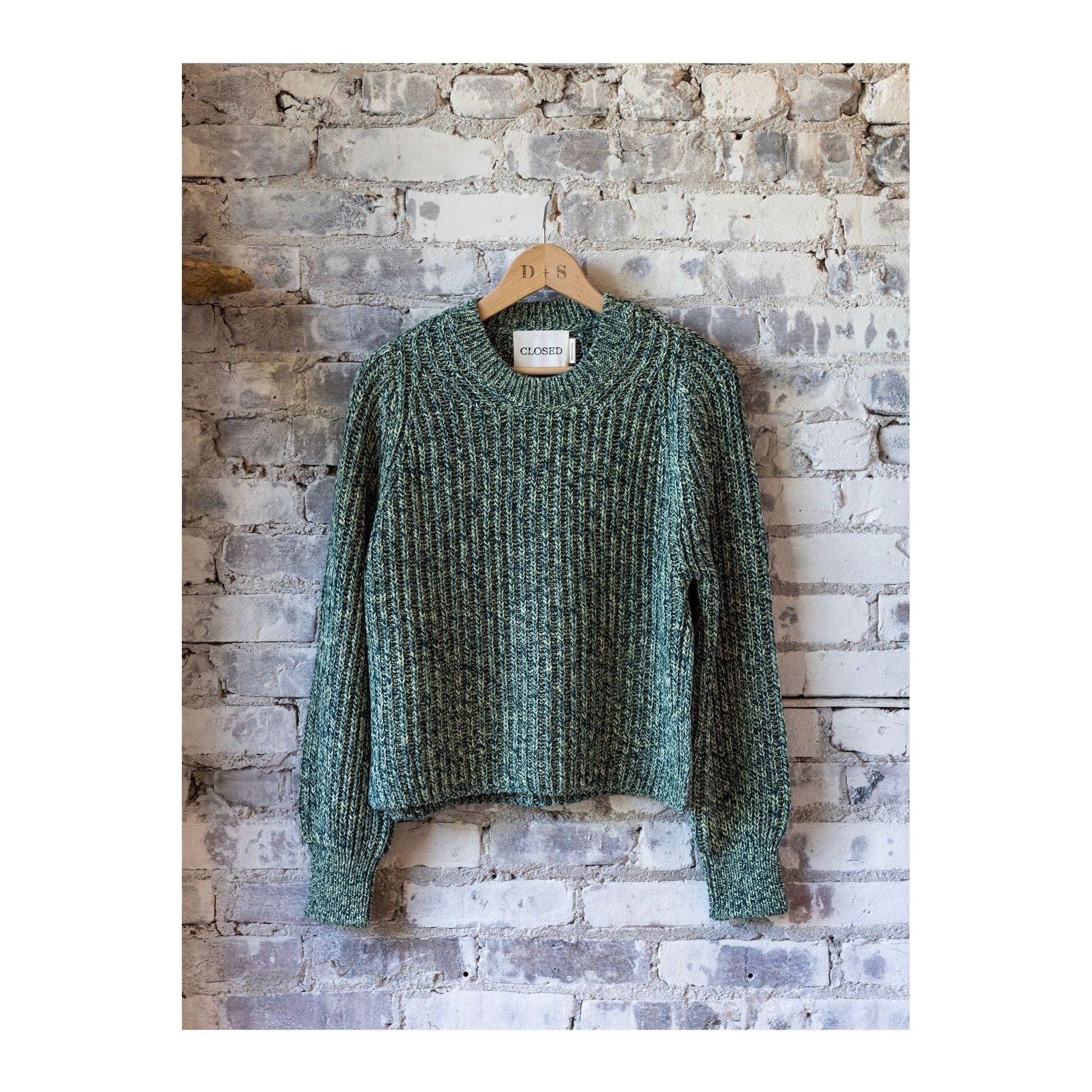 Mouliné Knitted Jumper - Midnight Lake - DUNE + SALT