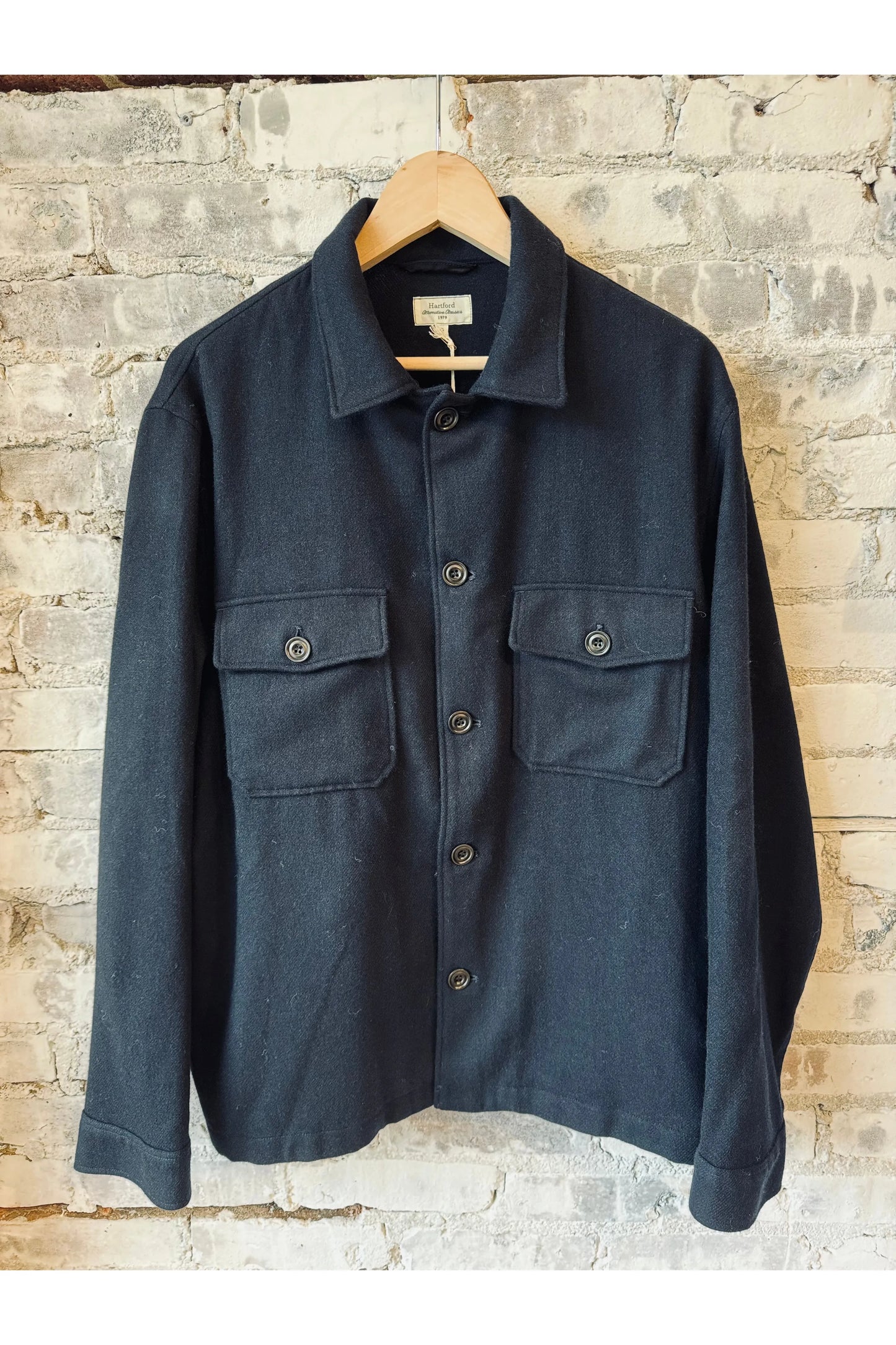 Day Recycled Wool Jacket - Navy - DUNE + SALT