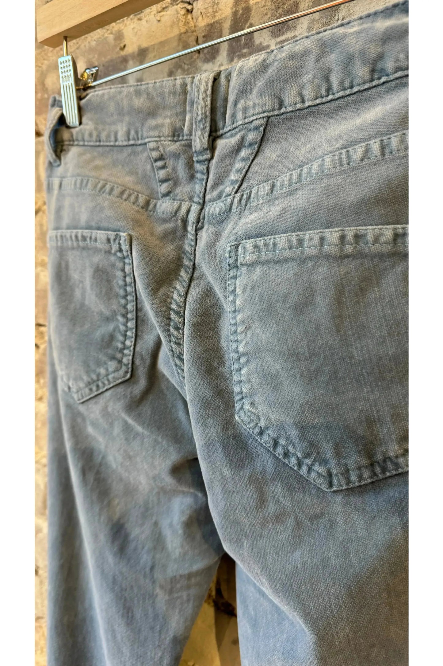 Baker Velvet Pants (Long) - Blue Water - DUNE + SALT