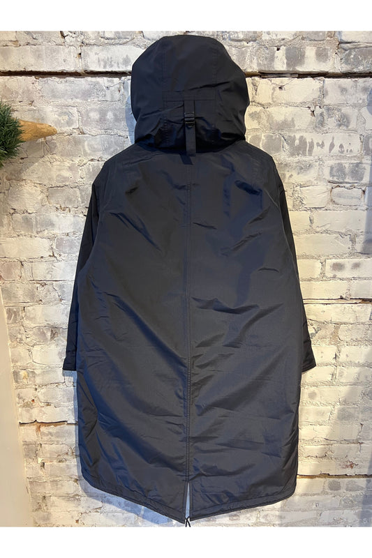 GORE-TEX Long Down Coat - Navy - DUNE + SALT