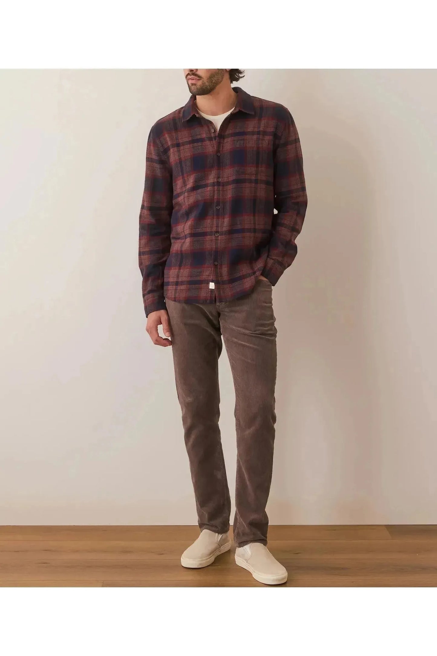Tahoe Flannel Shirt - Navy Warm Plaid - DUNE + SALT