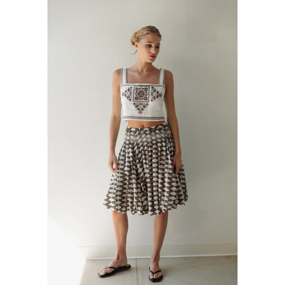 Soft Bubble Skirt - Tribal Zig Zag - DUNE + SALT
