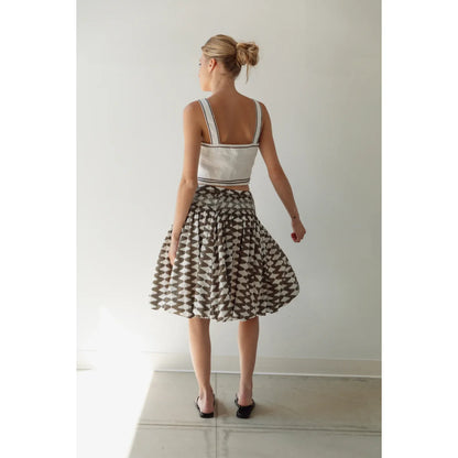 Soft Bubble Skirt - Tribal Zig Zag - DUNE + SALT