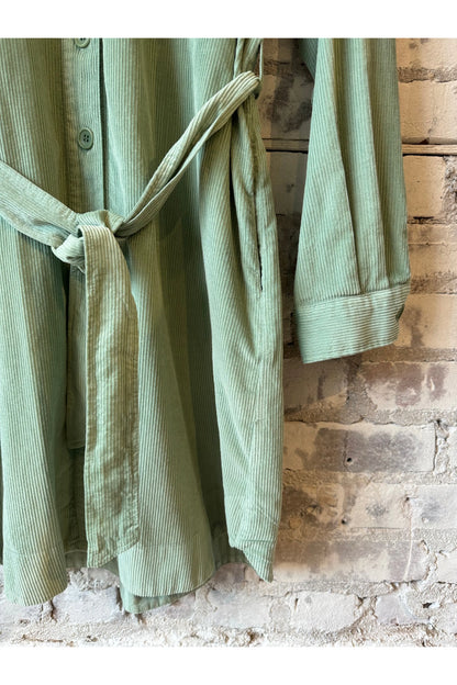 Corduroy Revol Dress - Jade - DUNE + SALT