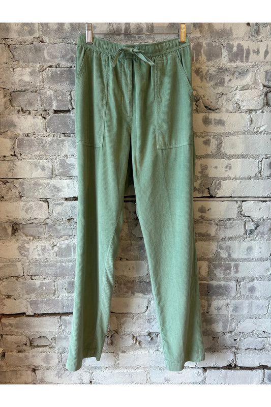 Corduroy Philemon Trouser - Jade - DUNE + SALT