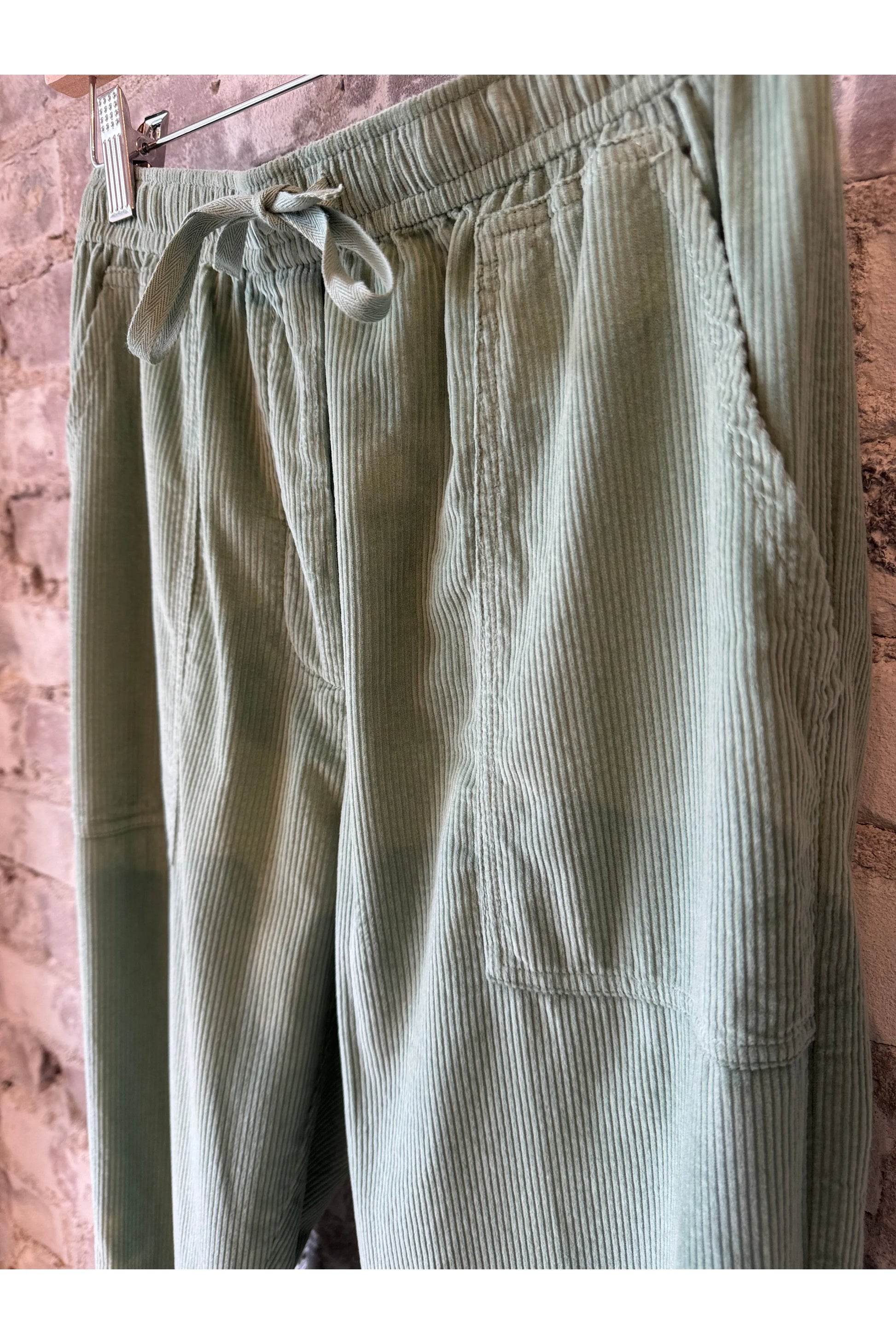 Corduroy Philemon Trouser - Jade - DUNE + SALT
