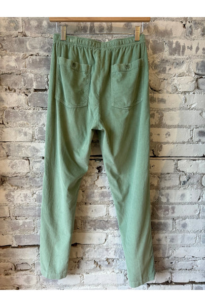 Corduroy Philemon Trouser - Jade - DUNE + SALT