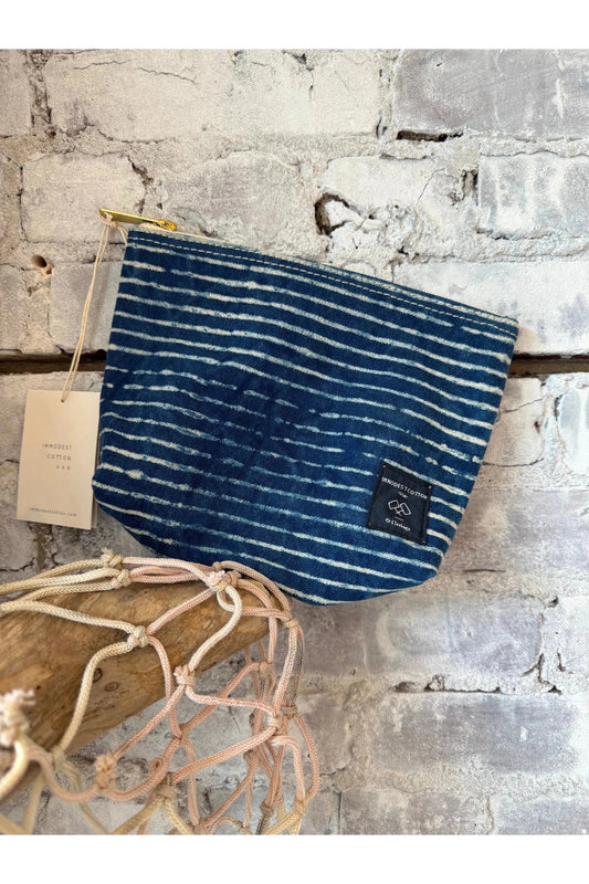 Sardine Pouch - Indigo Stripe - DUNE + SALT