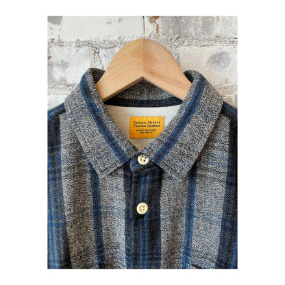 N°111 Round Tail Over Shirt - Gray/Blue/Black - DUNE + SALT