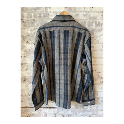 N°111 Round Tail Over Shirt - Gray/Blue/Black - DUNE + SALT