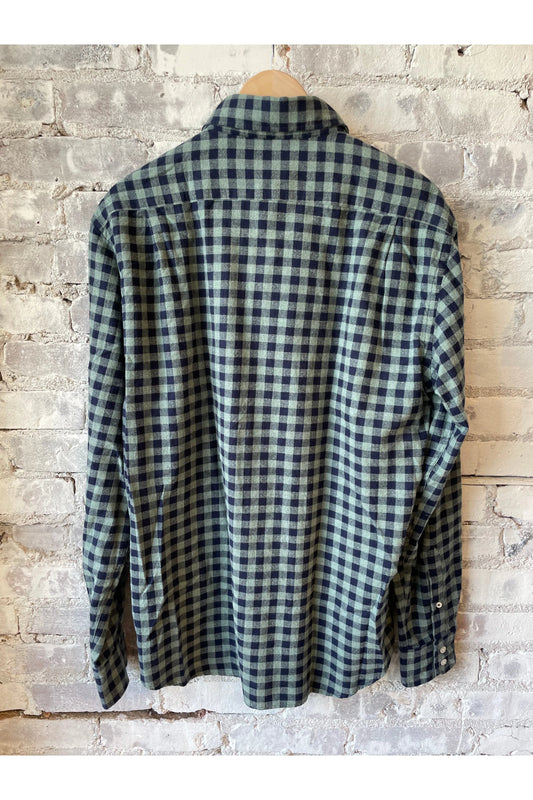 Paul Large Gingham Flannel - Mint/Navy - DUNE + SALT