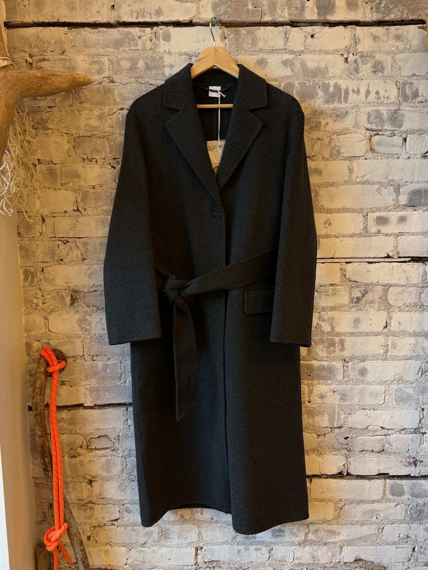Double Wool Coat - Blue
