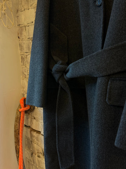 Double Wool Coat - Blue