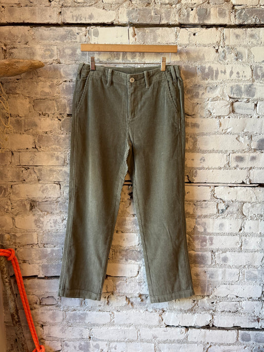 Women's G1 Women's Studio Pant in sage, featuring a relaxed fit and comfortable fabric, shown on a model.