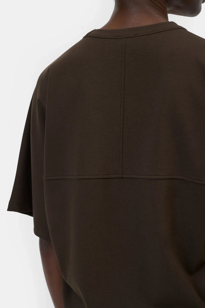 Closed Women's Deep Yoke Dress – Maple Brown Black