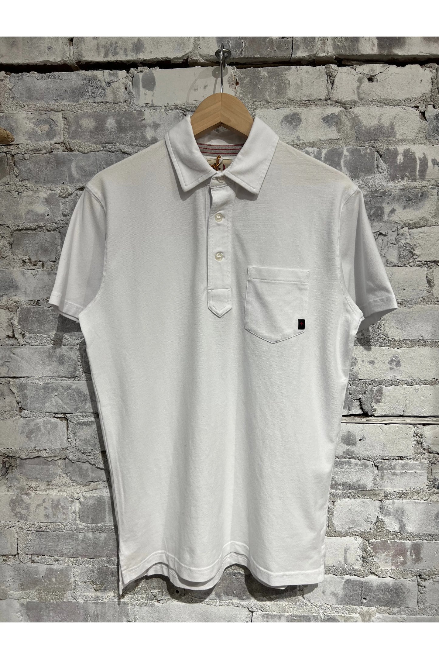 Pique Slot Polo - White - DUNE + SALT