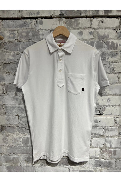 Pique Slot Polo - White - DUNE + SALT