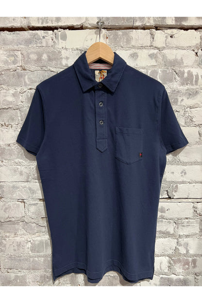 Pique Slot Polo - Navy - DUNE + SALT