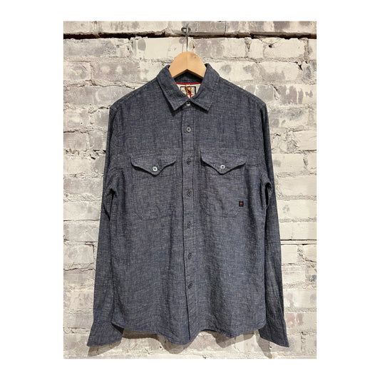 Linen Workshirt - Navy - DUNE + SALT