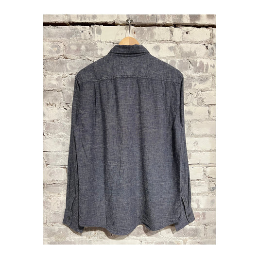 Linen Workshirt - Navy - DUNE + SALT