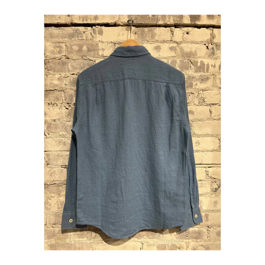 Linen Workshirt - French Blue - DUNE + SALT