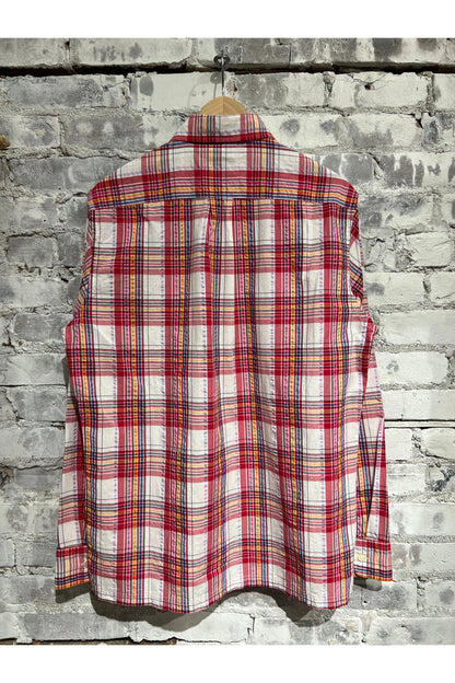 Seersucker Popover - Red Multi Plaid - DUNE + SALT