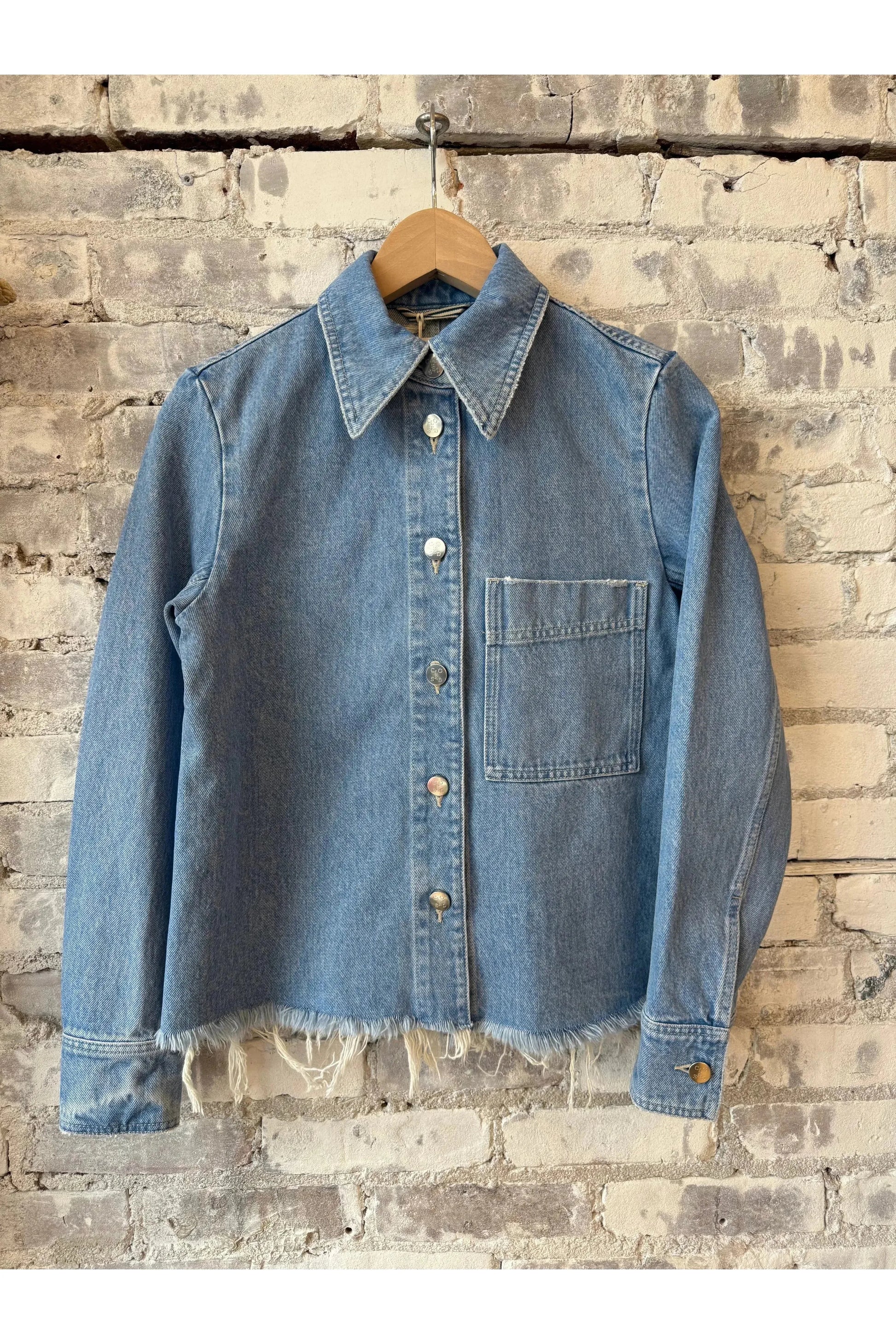 Denim Shirt Jacket - Light Blue - DUNE + SALT