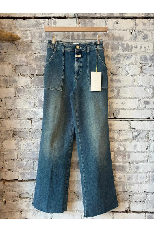 Aria Super Stretch Flared Jean - Mid Blue - DUNE + SALT
