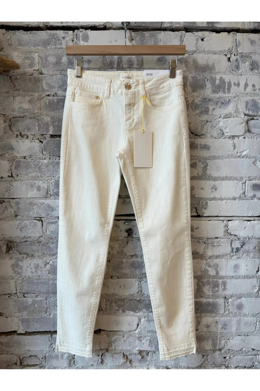 Baker Power Stretch Skinny Jeans - Ivory - DUNE + SALT