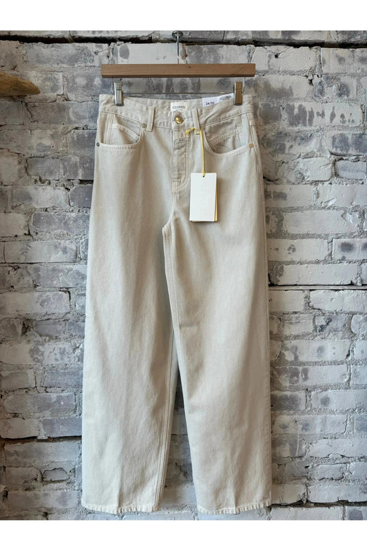 Nikka Wide Jean - Stone Beige - DUNE + SALT