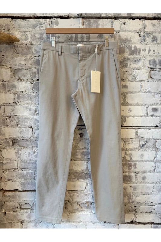 Clifton True Cotton Twill Slim Pant - Mud Grey - DUNE + SALT
