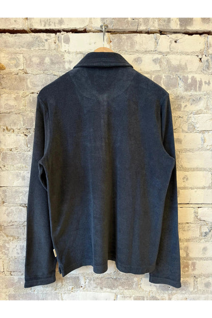 Terry Toweling Polo Shirt - Smokey Blue - DUNE + SALT