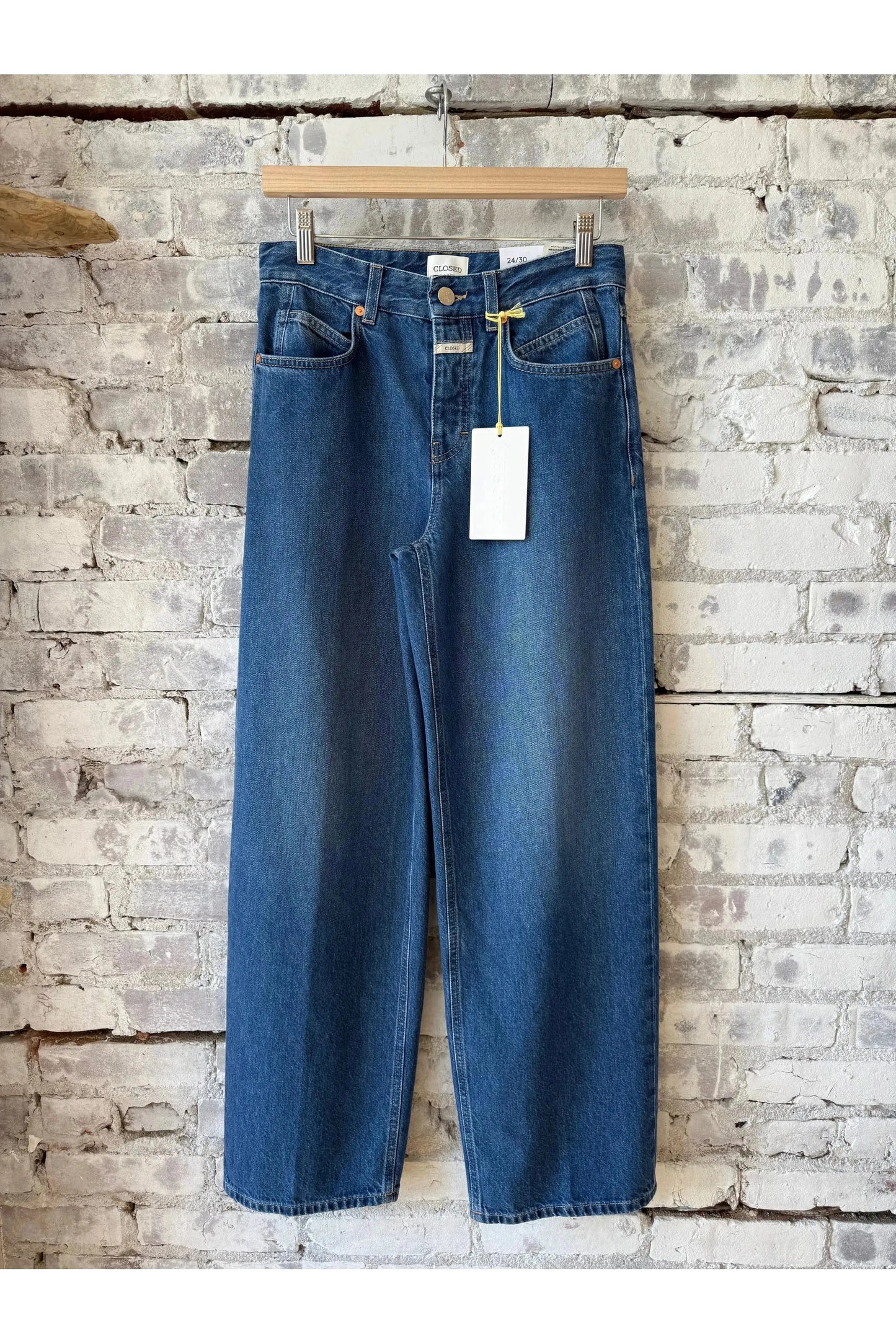 Nikka Wide Jeans - Mid Blue - DUNE + SALT
