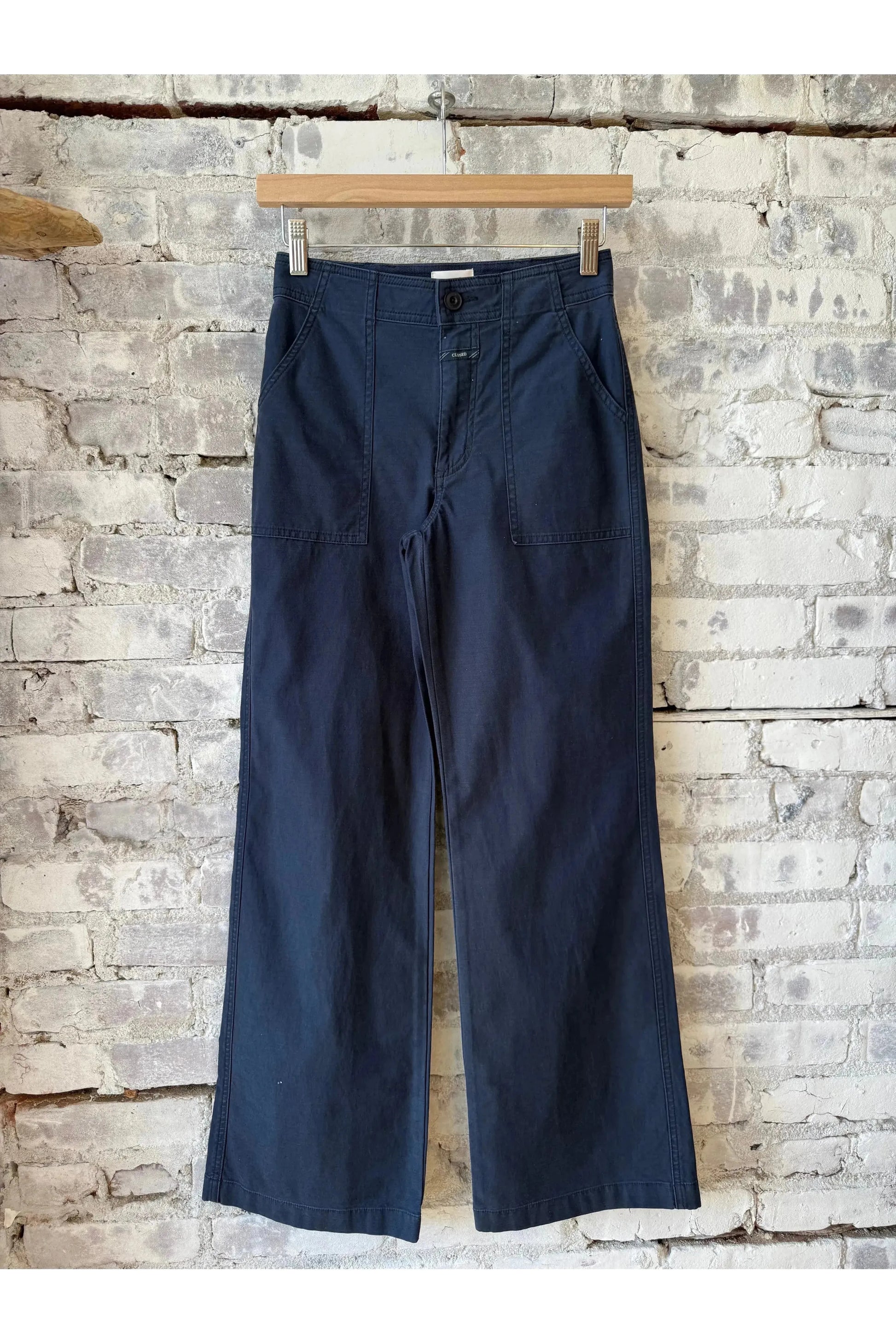 Aria Flared Chino Pant - Dark Night - DUNE + SALT