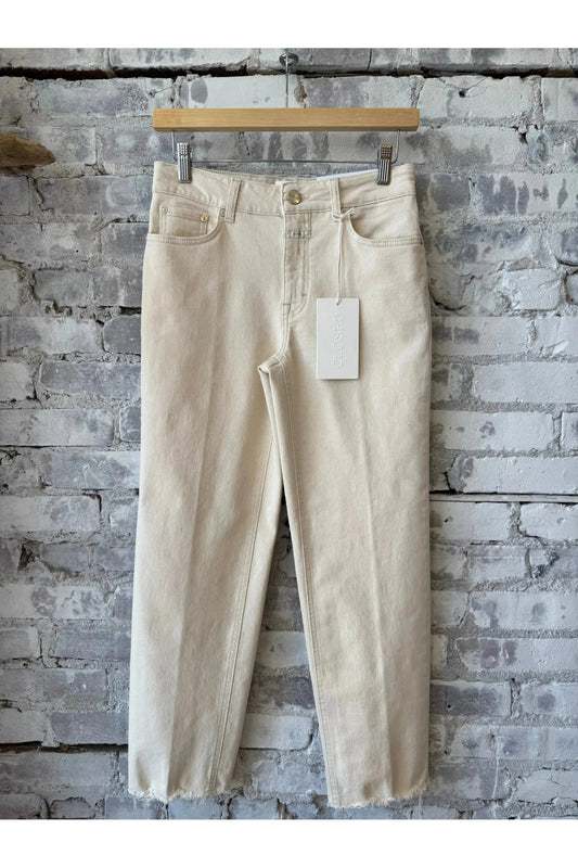 Milo Comfort Stretch Straight Jean - Ivory - DUNE + SALT